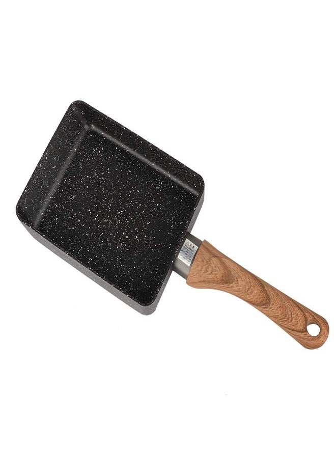 Sunicon Tamagoyaki Japanese Omelette Pan, Egg Pan Skillet, Non-stick Rectangle Square Frying Egg Roll Pan with Wood Handle Aluminum Cookware for Cooking - Image 1